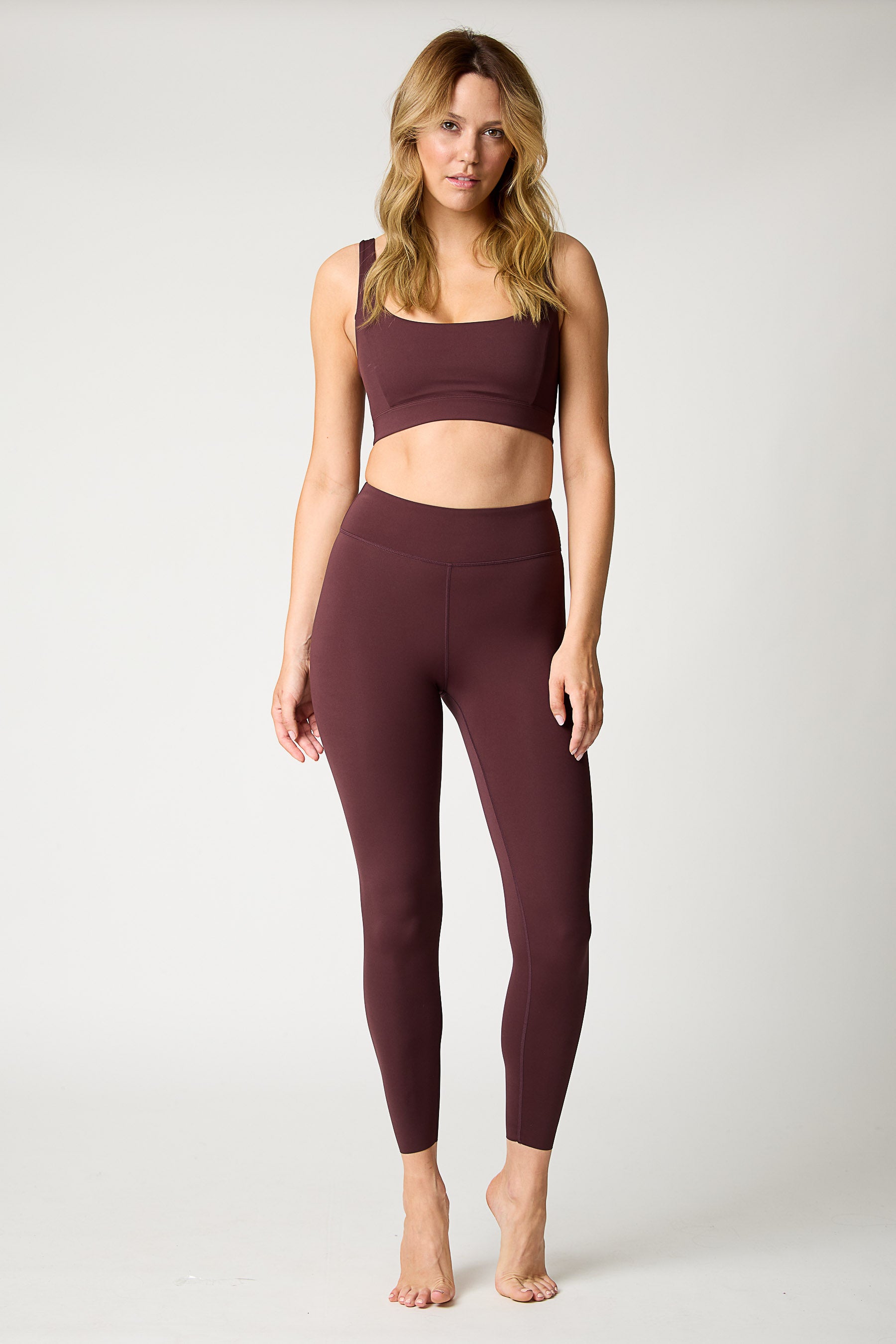 Maroon Maroon Women Cotton Brushed Lycra Full Coverage No Bounce