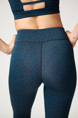 Inspiration full length legging in Teal/Black