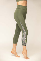 Journey cropped legging Olive