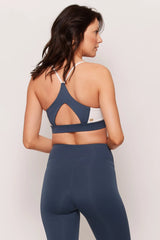 Focus Bra - Midnight Blue/White Alyssum