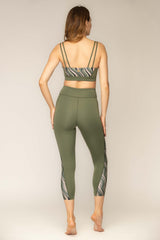 Journey Cropped Legging Olive