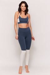 Focus Bra - Midnight Blue/White Alyssum